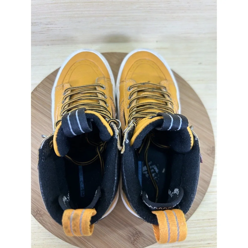 Vans Sk8-Hi MTE 2.0 DX Apricot Black Leather All Weather Boots Unisex Mens 7.5